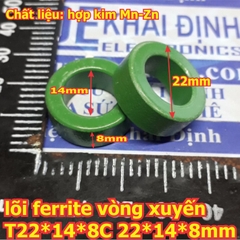 Lõi ferrite sắt từ vòng xuyến, lõi ferrite vòng tròn, lõi sắt từ kde2295