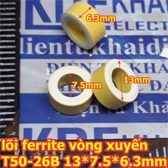 Lõi ferrite sắt từ vòng xuyến, lõi ferrite vòng tròn, lõi sắt từ kde2295