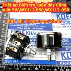 Triết áp Biến trở cuộn dây Công suất 5W WX112 050 WX112-050 100 Ohm ~ 22K kde2376