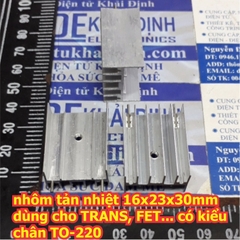 Nhôm tản nhiệt dạng cánh kiểu chân TO-220 TO-3P TO-247 kde2411