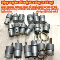 Động cơ giảm tốc trong máy đưa võng 37 JGB37-3530 GB37-520 6-24V 32-120V/P trục D 6mm kde2510