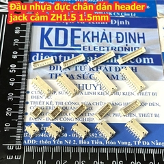 Đầu nhựa đực chân dán header jack cắm ZH1.5 ZH1.5mm 1.5mm 2P ~ 10P kde2572