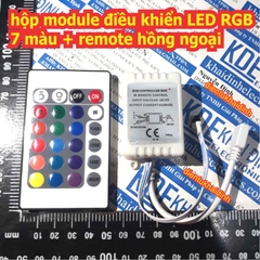 hộp điều khiển LED RGB, remote hồng ngoại kde2656
