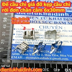 Đế cầu chì giá đỡ kẹp cầu chì rời hàn pcb đơn chân cắm 5x20mm 6x30mm kde0142