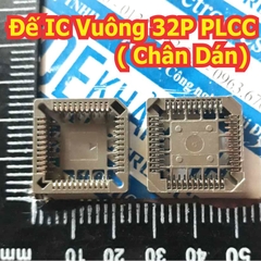3 cái Đế nâu gắn IC 28P 32P 44P PLCC28 PLCC32 PLCC44 28, 32, 44 chân Chân Cắm, dán socket vi điều khiển kde0487