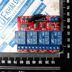 module RF 4 RELAY 12V,315mhz, học lệnh, 4 nút nhấn kde2878