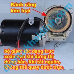 Động cơ giảm tốc 12-24VDC 60W 26-52RPM cực mạnh 6N.m 1,3kg kde3026