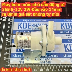 Máy bơm nước nóng ấm siêu tốc máy pha trà dẫn động từ 365 8-12V 3W Đầu vào 14mm ra 8mm tháo máy kde3074