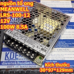 nguồn xung, nguồn tổ ong MEANWELL LRS nguồn mỏng các loại 100w 150w 200w indoor kde3097