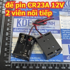 Đế pin khay ngăn hộp đựng PIN CR23A A23L 12V màu đen loại 1 / 2 viên kde3167