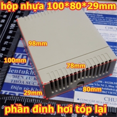 hộp nhựa trắng hộp mạch điện 100*80*29 kde3195