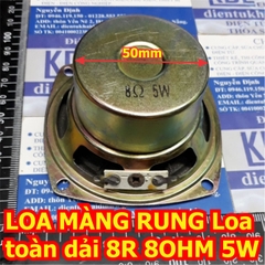 LOA MÀNG RUNG Loa toàn dải 3inch 8R 8OHM 5W phi 78mm cao 41mm kde3204