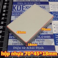 Hộp nhựa hộp mạch điện 70*45*18mm màu trắng kde3211