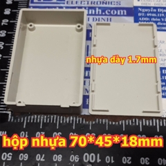 Hộp nhựa hộp mạch điện 70*45*18mm màu trắng kde3211