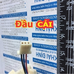 Dây header 2.8mm jack xe máy đầu ĐỰC/CÁI/ĐỰC+CÁI 3P, bấm sẵn dây 20cm kde3217