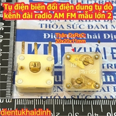 Tụ điện biến đổi điện dung tụ dò kênh đài radio AM FM kde3406