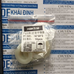 vòng đệm nhựa phẳng Long đền nhựa trắng các cỡ M2 đến M20 lỗ 2mm đến 20mm kde0210
