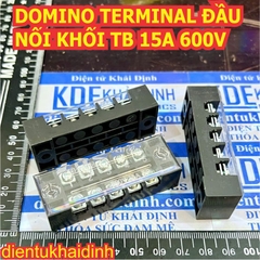 DOMINO TERMINAL ĐẦU NỐI cầu nối KHỐI vặn vít TB 15A 600V 3P/4P/5P/6P/8P/10P/12P kde3521
