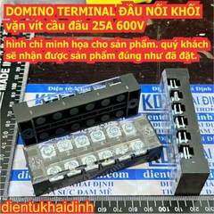 DOMINO TERMINAL ĐẦU NỐI KHỐI cầu đấu vặn vít TB 25A 600V 3P/4P/5P/6P/7P/8P/10P/12P kde3528