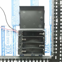 hộp, đế pin, khay đựng pin AA 1/2/3/4 viên, có nắp, có công tắc kde1945