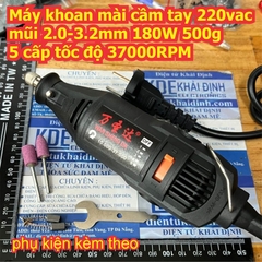 MÁY KHOAN khoan mạch cầm tay 220vac, mũi 2.0-3.2mm 180W, 400g, 5 cấp tốc độ 32000RPM kde3670