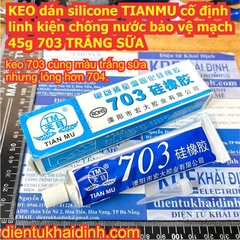 KEO DÁN TIANMU 704 Kafuter K-704 K-704B 45g, cố định linh kiện màu TRẮNG SỮA / ĐEN kde3999