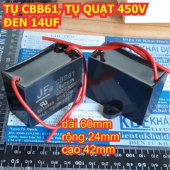 Tụ Quạt tụ đề khởi động CBB61 hàng thường các Hãng JF AM Media dung lượng 1.0uF ~ 35uF kde3617