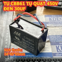 Tụ Quạt tụ đề khởi động CBB61 hàng thường các Hãng JF AM Media dung lượng 1.0uF ~ 35uF kde3617