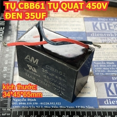 Tụ Quạt tụ đề khởi động CBB61 hàng thường các Hãng JF AM Media dung lượng 1.0uF ~ 35uF kde3617