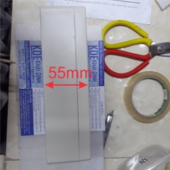 hộp nhựa kín nước 200x120x57mm màu trắng kde4012