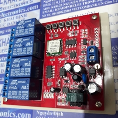 hộp 4 relay điều khiển thiết bị qua wifi input 220Vac kde4135