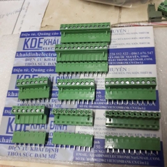 DOMINO cầu đấu đầu vặn nối dây 2EDG5.08 5.08MM chân thẳng bộ ĐỰC + CÁI 2P ~ 12P kde0589