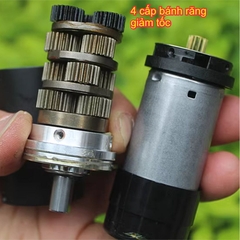 Động cơ giảm tốc DC chống nước cảm biến tốc độ 4 cấp bánh răng 12-24Vdc 3-6V/P 16W 306g kde4258
