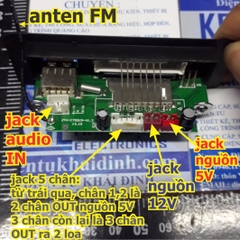Module Giải Mã MP3+FM, MicroSD, USB OUT: 2x3W + REMOTE (LÀM MÁY NGHE NHẠC) D4A4-2 kde4332