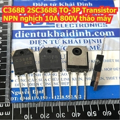 C3688 2SC3688 TO-3P Transistor NPN nghịch 10A 800V kde9624