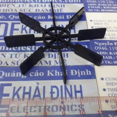 Cánh quạt nước nhỏ nhựa màu đen chế tàu mô hình... đường kính 7cm / 10cm lỗ trục 2mm kde4361