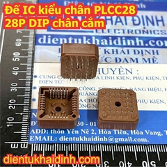 3 cái Đế nâu gắn IC 28P 32P 44P PLCC28 PLCC32 PLCC44 28, 32, 44 chân Chân Cắm, dán socket vi điều khiển kde0487