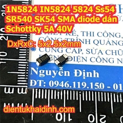 1N5824 IN5824 5824 SS54 SR540 SK54 DO-27 / SMA SMB SMC diode cắm / dán Schottky 5A 40V kde7473