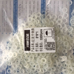 vòng đệm nhựa phẳng Long đền nhựa trắng các cỡ M2 đến M20 lỗ 2mm đến 20mm kde0210