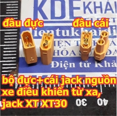 Bộ đầu đực + cái jack nguồn PIN xe điều khiển từ xa, jack XT XT30 hàng chất lượng cao kde4545