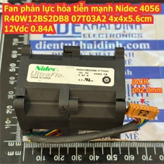 Fan quạt phản lực hỏa tiễn mạnh tản nhiệt server Nidec 4056 R40W12BS3NC8 R40W12BS2DB8 R40W12BHCA 07J59 4x4x5.6cm 12Vdc 0.95A, 0.84A kde4566