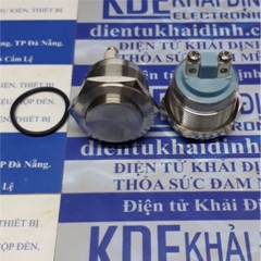 Nút nhấn inox chống nước, dạng tròn khoét lỗ 22mm, nút nhấn đề, ấn nhả GQ22 đầu lồi kde4654