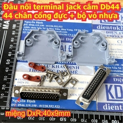 Đâu nối terminal jack cắm DB44 44 chân cổng đực + bộ vỏ nhựa kde4733