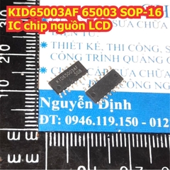 KID65003AF 65003 SOP-16 IC chip nguồn LCD kde4752