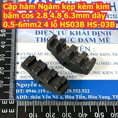 Cặp hàm Ngàm kẹp kèm kìm bấm cos 2.8 4.8 6.3 7.8mm dây 0.5-6mm2 3 / 4 lỗ HS03B HS-03B LX-03B LX03B kde8218