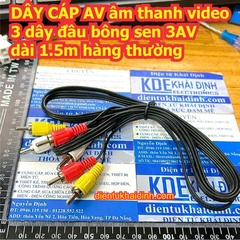 DÂY CÁP AV âm thanh video 3 dây đầu bông sen 3AV dài 1.5m 3m 5m hàng thường / tốt kde4831