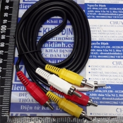 DÂY CÁP AV âm thanh video 3 dây đầu bông sen 3AV dài 1.5m 3m 5m hàng thường / tốt kde4831