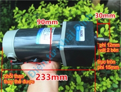 Động cơ giảm tốc 5GU3KB R5D180 24GU 5-24V 370-1800V/P 180W 5Kg chạy êm hiệu suất cao kde4885