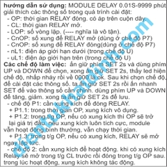 MODULE DELAY 0.01S-9999 PHÚT LED HIỂN THỊ, 4 PHÍM NHẬP, dùng RELAY làm mạch sạc acquy kde4904