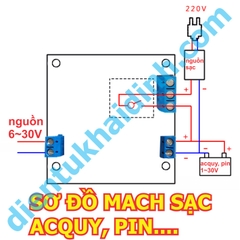 MODULE DELAY 0.01S-9999 PHÚT LED HIỂN THỊ, 4 PHÍM NHẬP, dùng RELAY làm mạch sạc acquy kde4904
